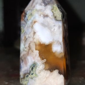 Flower Agate Crystal Tower